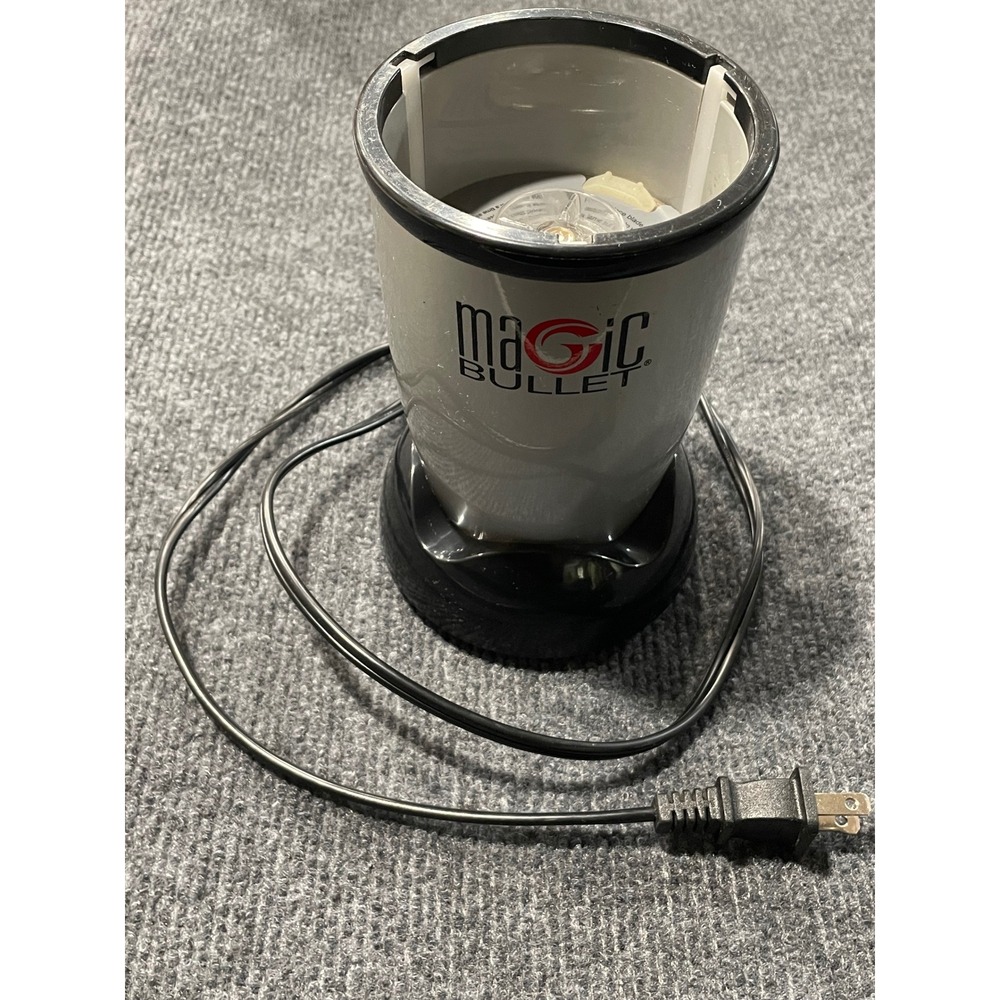 Magic Bullet MB1001 Personal Blender Replacement Motor Base Silver Black 250W